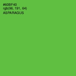 #60BF40 - Asparagus Color Image