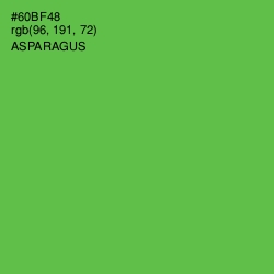 #60BF48 - Asparagus Color Image