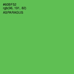 #60BF52 - Asparagus Color Image