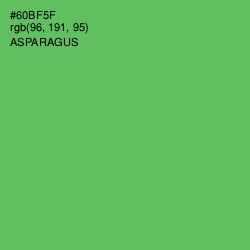 #60BF5F - Asparagus Color Image