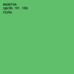 #60BF6A - Fern Color Image
