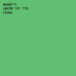 #60BF71 - Fern Color Image