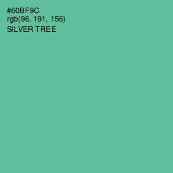 #60BF9C - Silver Tree Color Image