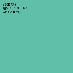 #60BFA9 - Acapulco Color Image