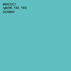 #60C0C1 - Downy Color Image