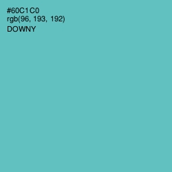 #60C1C0 - Downy Color Image