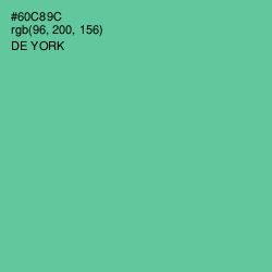 #60C89C - De York Color Image