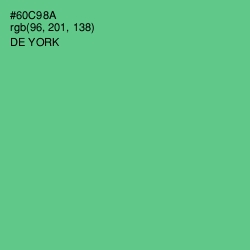 #60C98A - De York Color Image