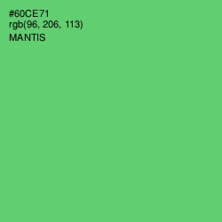 #60CE71 - Mantis Color Image