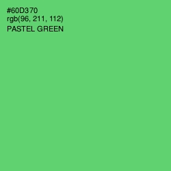 #60D370 - Pastel Green Color Image