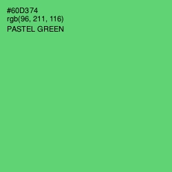 #60D374 - Pastel Green Color Image