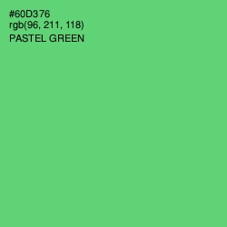 #60D376 - Pastel Green Color Image