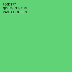 #60D377 - Pastel Green Color Image