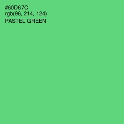 #60D67C - Pastel Green Color Image