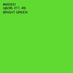 #60D931 - Bright Green Color Image