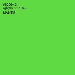 #60D942 - Mantis Color Image