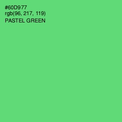 #60D977 - Pastel Green Color Image