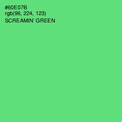 #60E07B - Screamin' Green Color Image