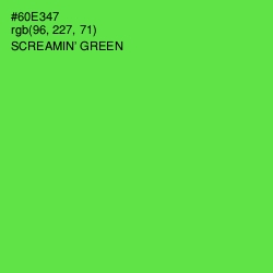 #60E347 - Screamin' Green Color Image