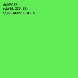 #60EC56 - Screamin' Green Color Image