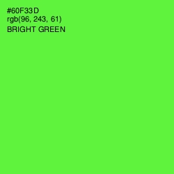 #60F33D - Bright Green Color Image