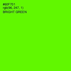 #60F701 - Bright Green Color Image