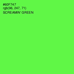 #60F747 - Screamin' Green Color Image