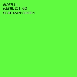 #60FB41 - Screamin' Green Color Image