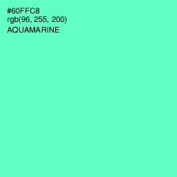 #60FFC8 - Aquamarine Color Image