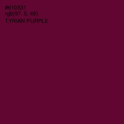 #610531 - Tyrian Purple Color Image