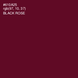 #610A25 - Black Rose Color Image