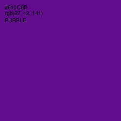 #610C8D - Purple Color Image