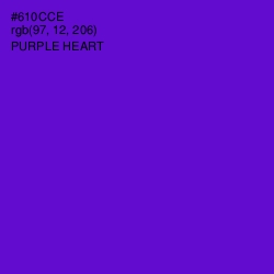 #610CCE - Purple Heart Color Image