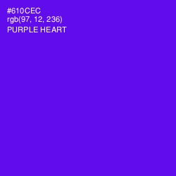 #610CEC - Purple Heart Color Image