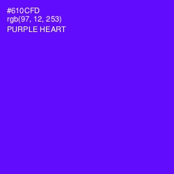 #610CFD - Purple Heart Color Image