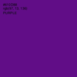 #610D88 - Purple Color Image