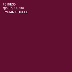 #610E30 - Tyrian Purple Color Image