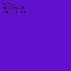 #6110CE - Purple Heart Color Image