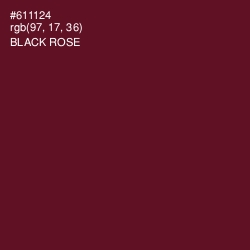 #611124 - Black Rose Color Image
