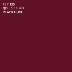 #611125 - Black Rose Color Image