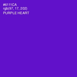 #6111CA - Purple Heart Color Image