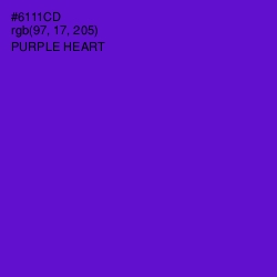 #6111CD - Purple Heart Color Image