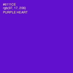 #6111CE - Purple Heart Color Image