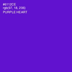 #6112CE - Purple Heart Color Image
