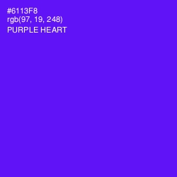 #6113F8 - Purple Heart Color Image