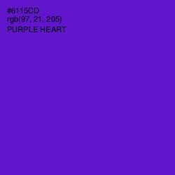 #6115CD - Purple Heart Color Image