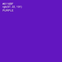 #6116BF - Purple Color Image