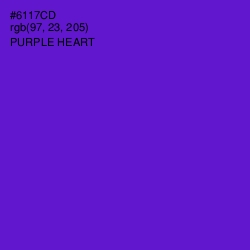 #6117CD - Purple Heart Color Image