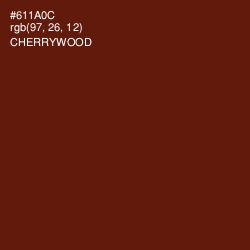 #611A0C - Cherrywood Color Image