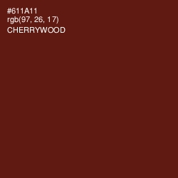 #611A11 - Cherrywood Color Image